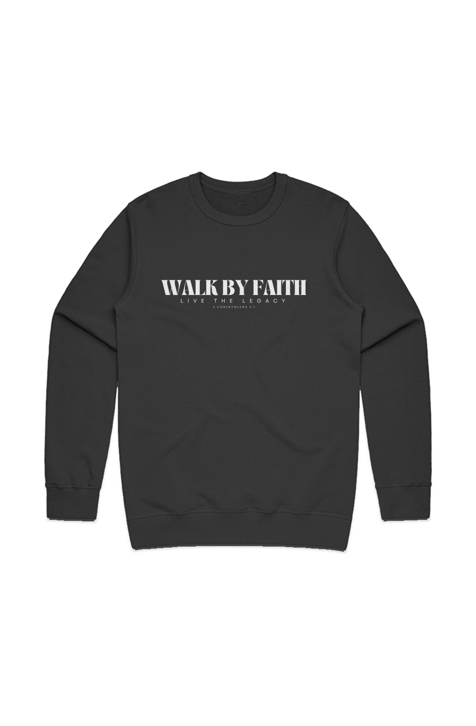 jg4010 - PREMIUM MIDWEIGHT CREW (Walk By Faith) LT