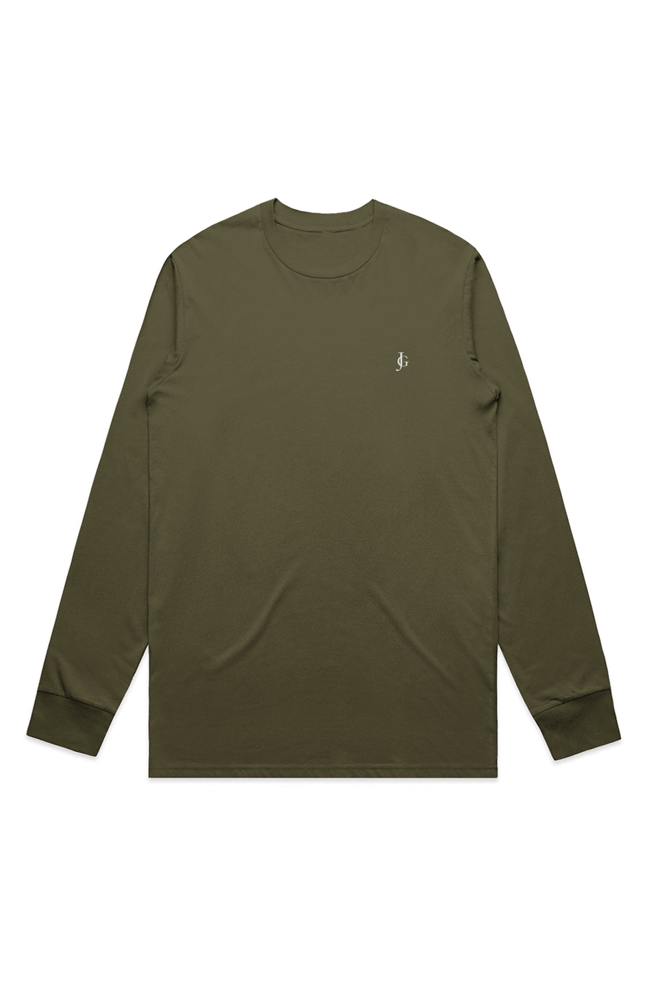 JG Embroidered — Core Staple Long Sleeve Tee