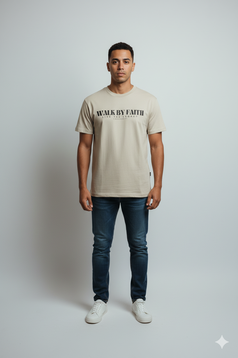 JG3017- HEAVY TEE (Walk By Faith) LTL