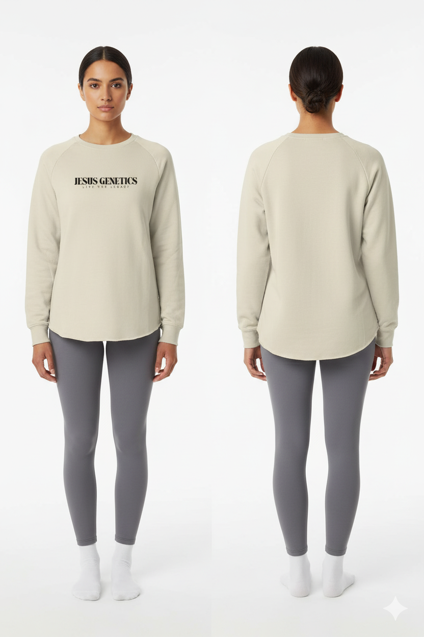 Jesus Genetics — Harbor Scallop Raglan Crew