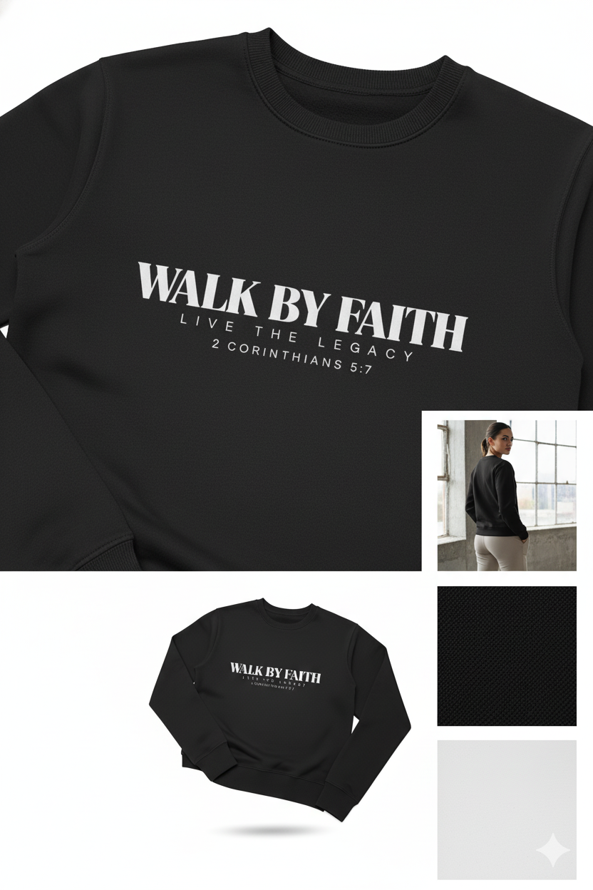 Walk By Faith — Pillar French Terry Crew