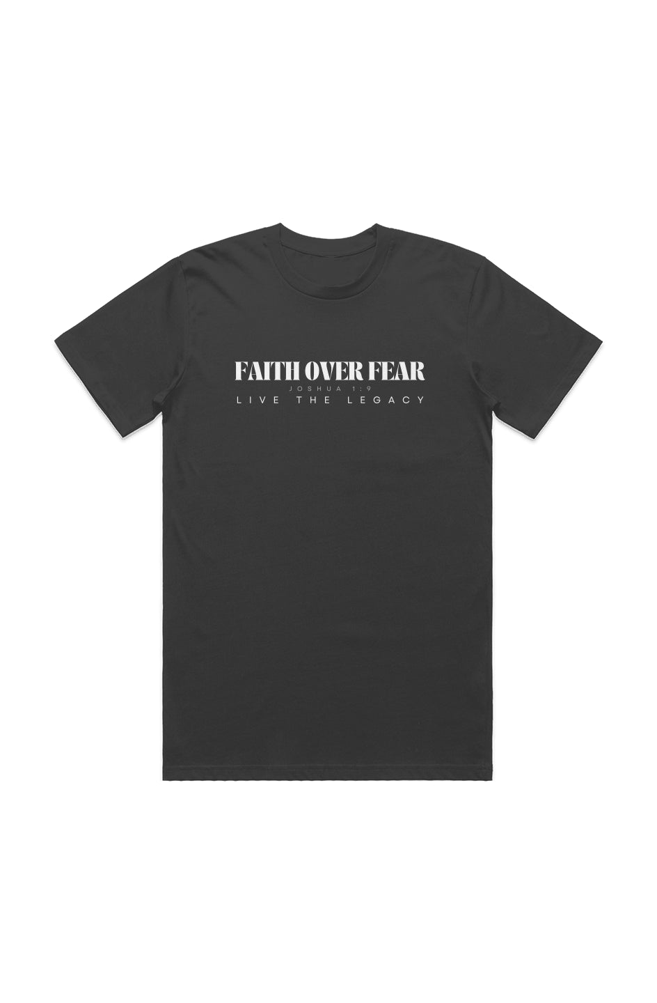 JG3001-ORGANIC TEE (FAITH OVER FEAR) LTL