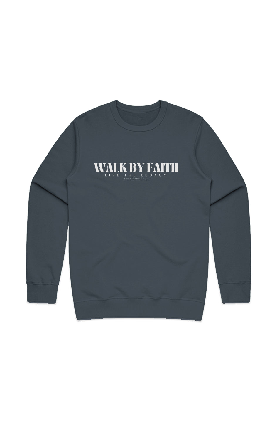 Walk By Faith — Pillar French Terry Crew | Jesus Genetics® – JG