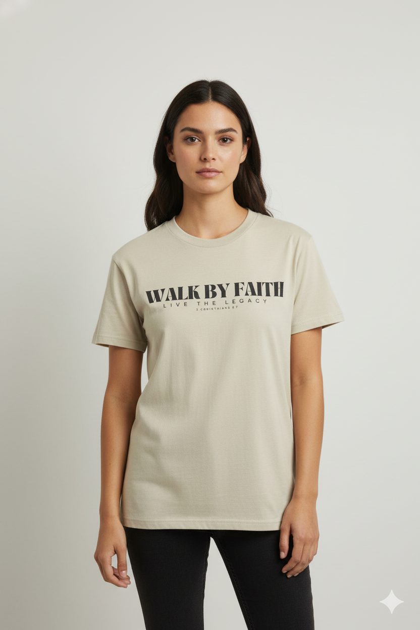 JG3017- HEAVY TEE (Walk By Faith) LTL