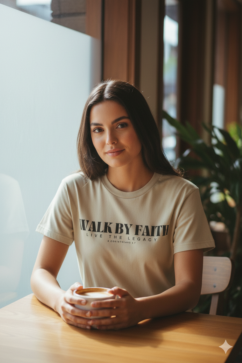 JG3017- HEAVY TEE (Walk By Faith) LTL