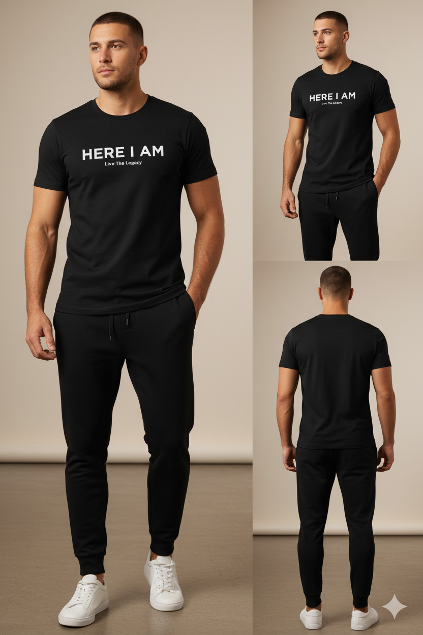 JG3001-CLASSIC TEE (HERE I AM) LTL