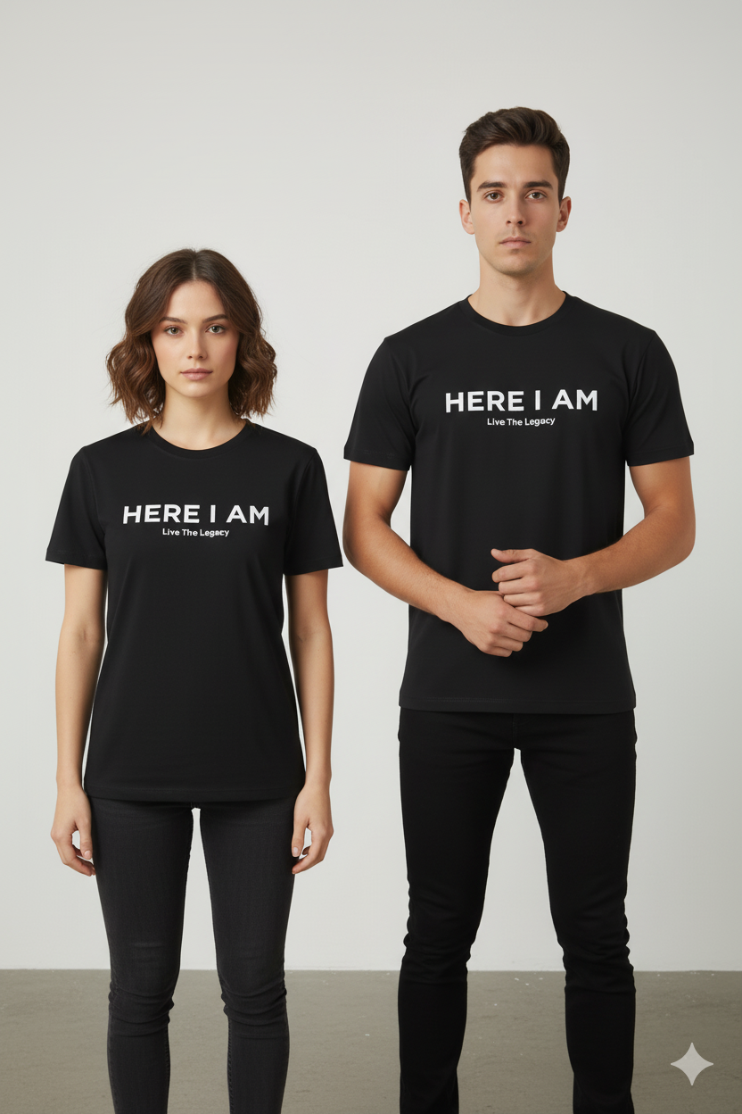 JG3001-CLASSIC TEE (HERE I AM) LTL