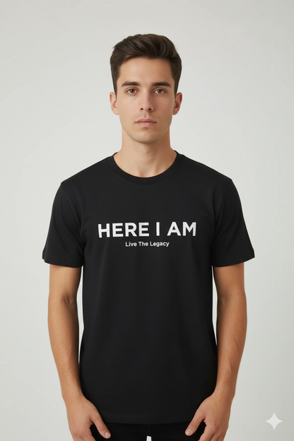 JG3001-CLASSIC TEE (HERE I AM) LTL