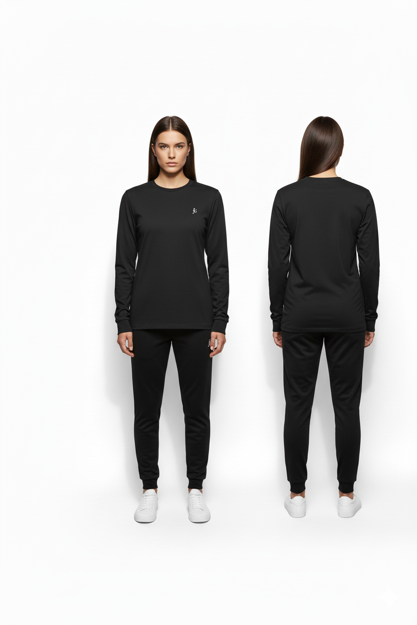 JG Embroidered — Core Staple Long Sleeve Tee