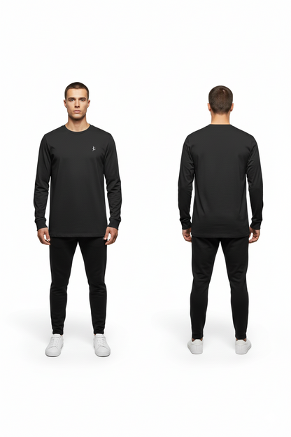 JG Embroidered — Core Staple Long Sleeve Tee