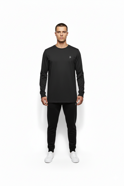 JG Embroidered — Core Staple Long Sleeve Tee