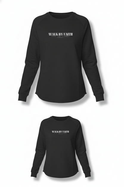 Walk By Faith — Harbor Scallop Raglan Crew